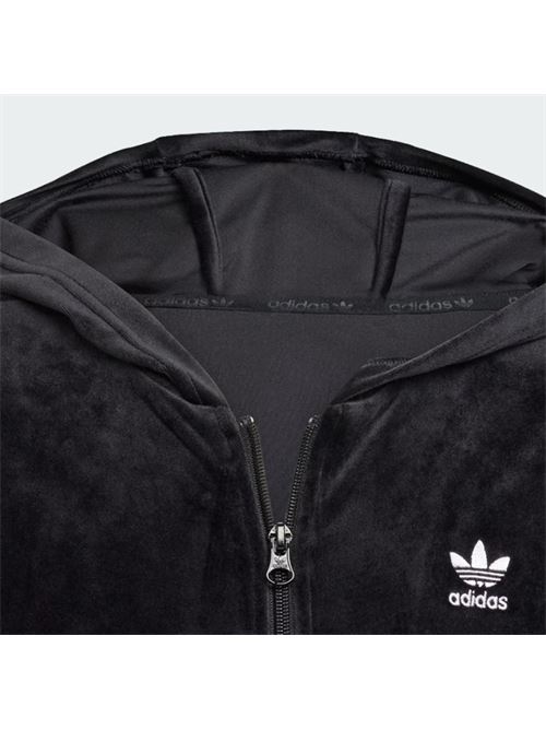 velour hoodie ADIDAS ORIGINAL | JX2845BLACK/WHITE